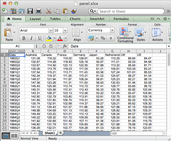 Excel on Mac